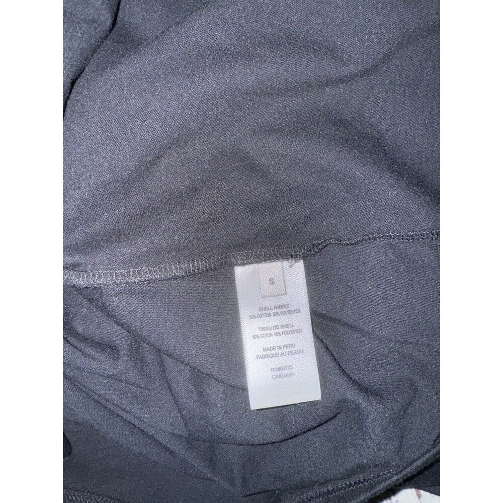 Rebecca Taylor Black Puff Sleeve Round Neck T Shirt Size S Minimalist Classic - Picture 5 of 6